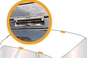 clapet pour visser barre de toit cache